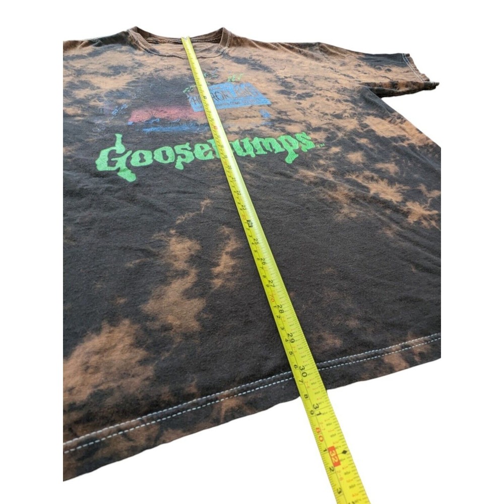Goosebumps Welcome to HorrorLand T-Shirt Custom Bleach Tie Dyed RL Stine - Picture 10 of 11